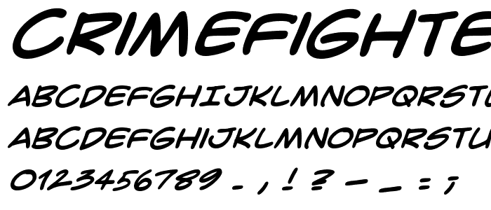 CrimeFighter BB Bold font